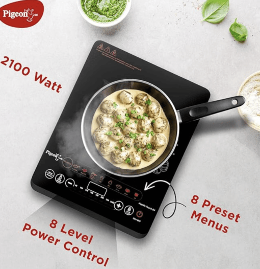 Pigeon by Stovekraft Rapido Touch DX 2100-Watt Stainless Steel Induction Cooktop (Black) - Image 2